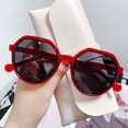 thumbnail image 4 of Gafas de sol retro para mujer, estilo callejero, con montura pequeña, té con leche, cara grande, finas, tendencia de moda, para calle, 4 of 5