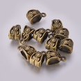 thumbnail image 2 of Tibetan style Zinc Alloy Tube Bails Loop Bails Scarf Bail Beads Cadmium Free & Nickel Free & Lead Free Antique Bronze 13.5x8x8.5mm Hole: 2mm Inner Diameter: 6mm 980pcs/1000g, 2 of 2