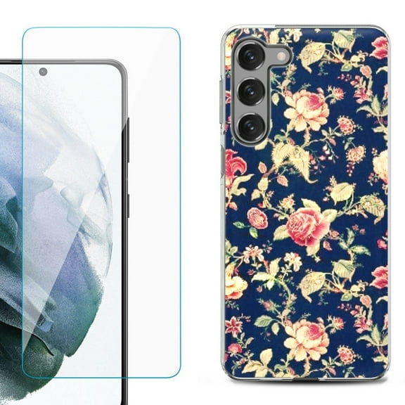 Shockproof Fashion Phone Case for Samsung Galaxy S23 5G, by OneToughShield ® - Floral Garden