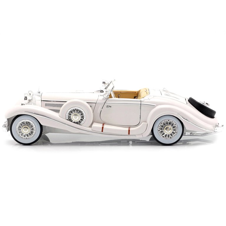 1/18 1936 メルセデスベンツ ミニカー 500K 全開閉 ホワイト 1936 Mercedes Benz 500 K Special Roadster White 1/18 Diecast