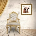 thumbnail image 3 of Brown, Victoria 20x20 Gold Ornate Wood Framed with Double Matting Museum Art Print Titled - Splashed Bull, 3 of 4