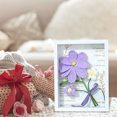 thumbnail image 7 of Stylish Desktop Ornament Handmade Knitted Flower Photo Frame Wooden Decorative Piece for Home Decoration, 7 of 7