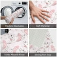 thumbnail image 4 of Xecao Cute Piggy Ballerina print Flannel Mat: Non-slip, 16x24in. Ideal for kitchen, bedroom, bath & living room., 4 of 9