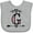 AC-Heather Grey, variant on Inktastic Letter G Monogram Tribal Arrow Girls Baby Bib