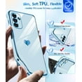 thumbnail image 5 of LeYi for Samsung A13 5G Case for Women for Girl + [2 Pcs] A13 5G Screen Protector, Aesthetic Love Heart Luxury Case Cute Plating Soft TPU Girly Shockproof Case for Galaxy A13 5G, 5 of 6