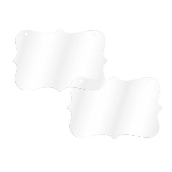 Inkdotpot Laser Cut Acrylic Ornament Blank with Holes Predrilled DIY Christmas Tree Decoration, Stocking Name Tag- Holiday Tags- 3mm Thick- 25 Pack