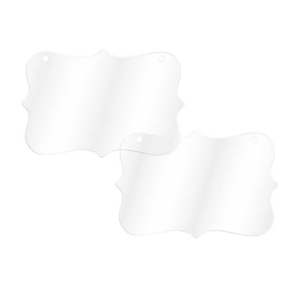 Inkdotpot Laser Cut Acrylic Ornament Blank with Holes Predrilled DIY Christmas Tree Decoration, Stocking Name Tag- Holiday Tags- 3mm Thick- 25 Pack