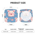 thumbnail image 2 of Balery Cute Pig Flowers Stretch Couch Cushion Covers, Individual Sofa Cushion Covers, Soft Chair Sofa Seat Cushion Slipcover with Elastic Bottom Milk Silk-16.9in, 2 of 8