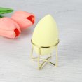 thumbnail image 2 of Unique Bargains Circular Beauty Egg Holder Makeup Sponge Case Drying Stand Cosmetic Egg Holder Gold Tone, 2 of 7