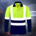 thumbnail image 3 of Toimothcn Safety Shirts For Men High Visibility Polo Shirts For Men Pullover Reflective Long Sleeve Tee Shirts Tops Watermelon Red Xl, 3 of 4