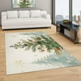 thumbnail image 3 of Rugs Living Room, Christmas Tree Snowflake Pattern Fluffy Area Rugs For Bedroom Rug, Machine Washable Rug Thick Low Pile Floor Carpet Bedside Rug For Kids Room,Non Shed And Anti Slip Rug, 3 of 7
