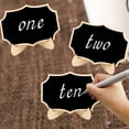 thumbnail image 3 of 10Pcs Mini Chalkboard Sign with Stand Wooden Desktop Blackboard Reusable Single Sided Small Message Board Wedding Party Events Buffet Decoration Board, 3 of 8