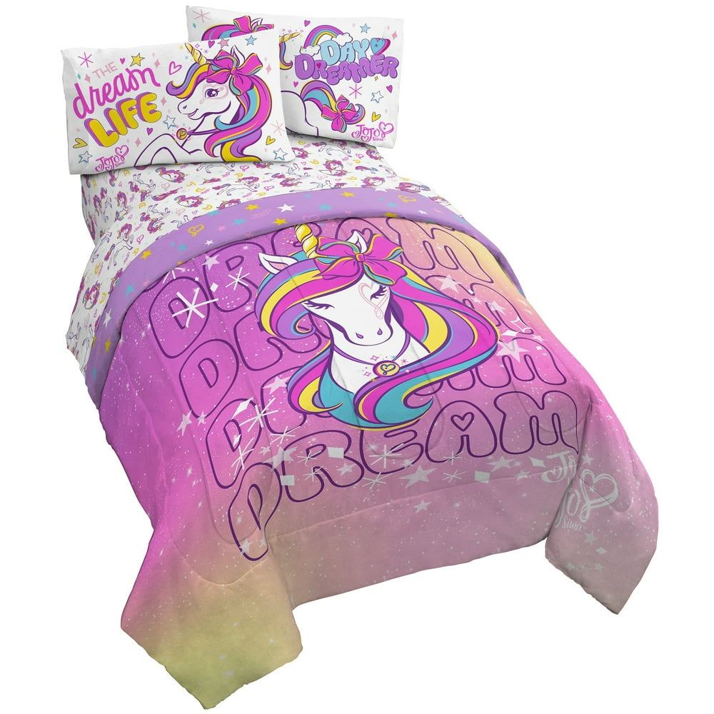 Jojo Siwa Dream Unicorn Kids Bed in a Bag Bedding Set