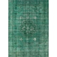 thumbnail image 1 of Ahgly Company Machine Washable Indoor Rectangle Industrial Modern SeaGreen Area Rugs, 8' x 10', 1 of 7