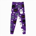 thumbnail image 4 of KPOPLK Halloween Pajamas Kid Girls Clothes Long Sleeve 2Pcs Tee/Pants Pjs Set Toddler Holiday Sleepwear Outfits,Size 6-7 Years, 4 of 9