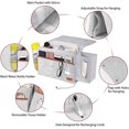 thumbnail image 4 of Organizador de cabecera, carrito de almacenamiento de fieltro para cama con caja de pañuelos y soporte para botella de agua, soporte remoto para tableta, teléfono y revista, 4 of 5
