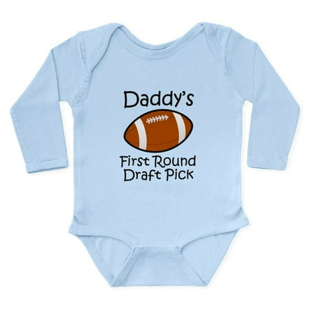 

CafePress - Daddys First Round Draft Pick Body Suit - Long Sleeve Infant Bodysuit