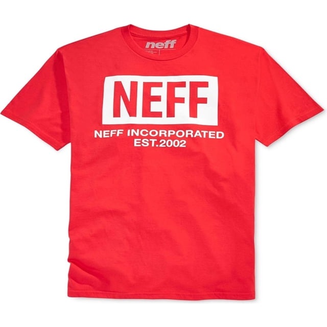 Camiseta gráfica Neff New World para hombre color rojo pequeña
