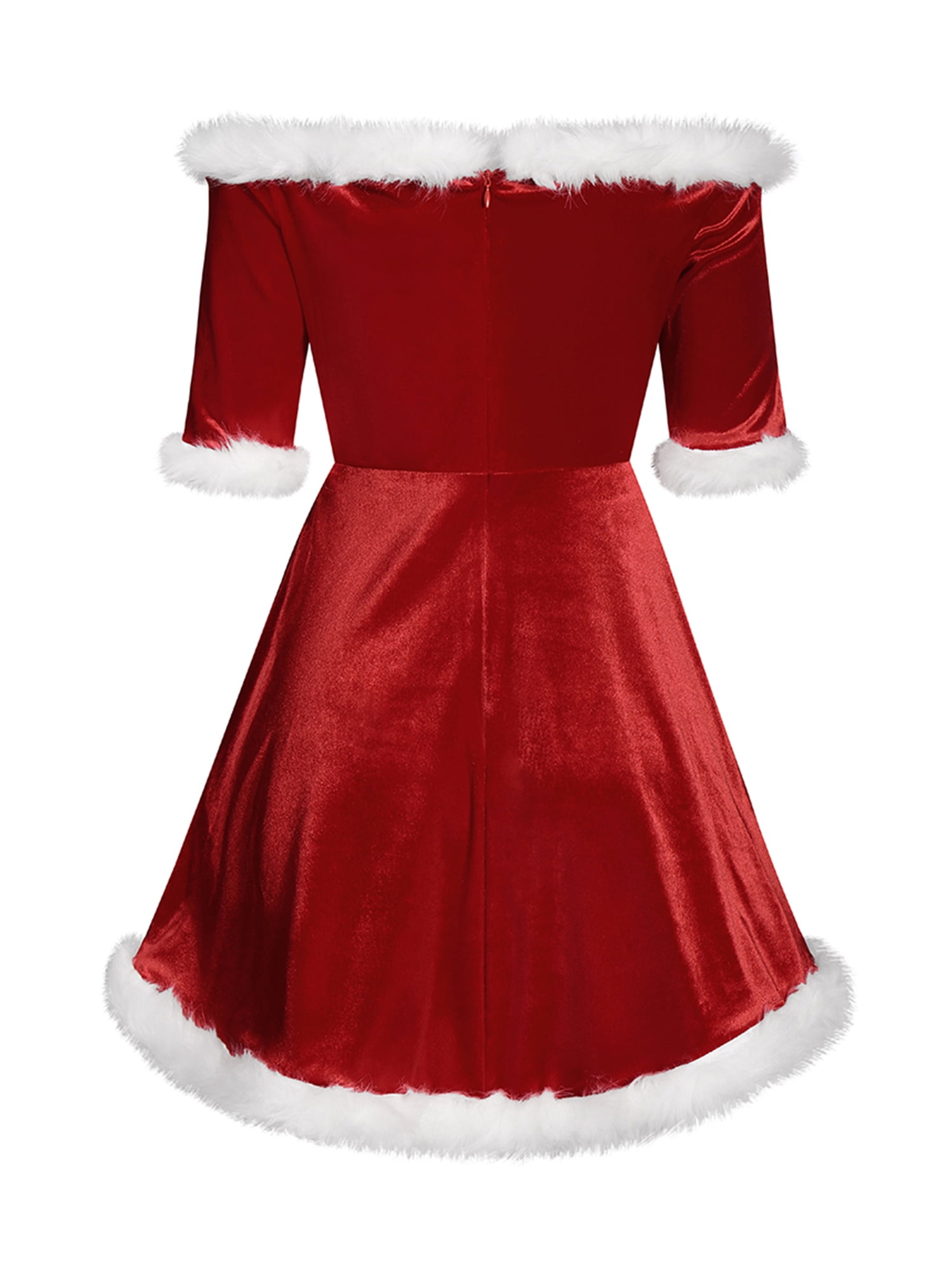 sexy xmas party dress Sexy Naughty Cosplay Christmas Party Costume Strapless Velvet Satin Xm   GOSTDEAL