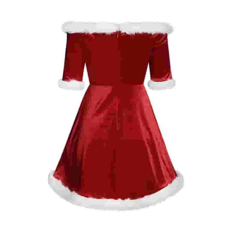 sexy xmas party dress Sexy Naughty Cosplay Christmas Party Costume Strapless Velvet Satin Xm GOSTDEAL