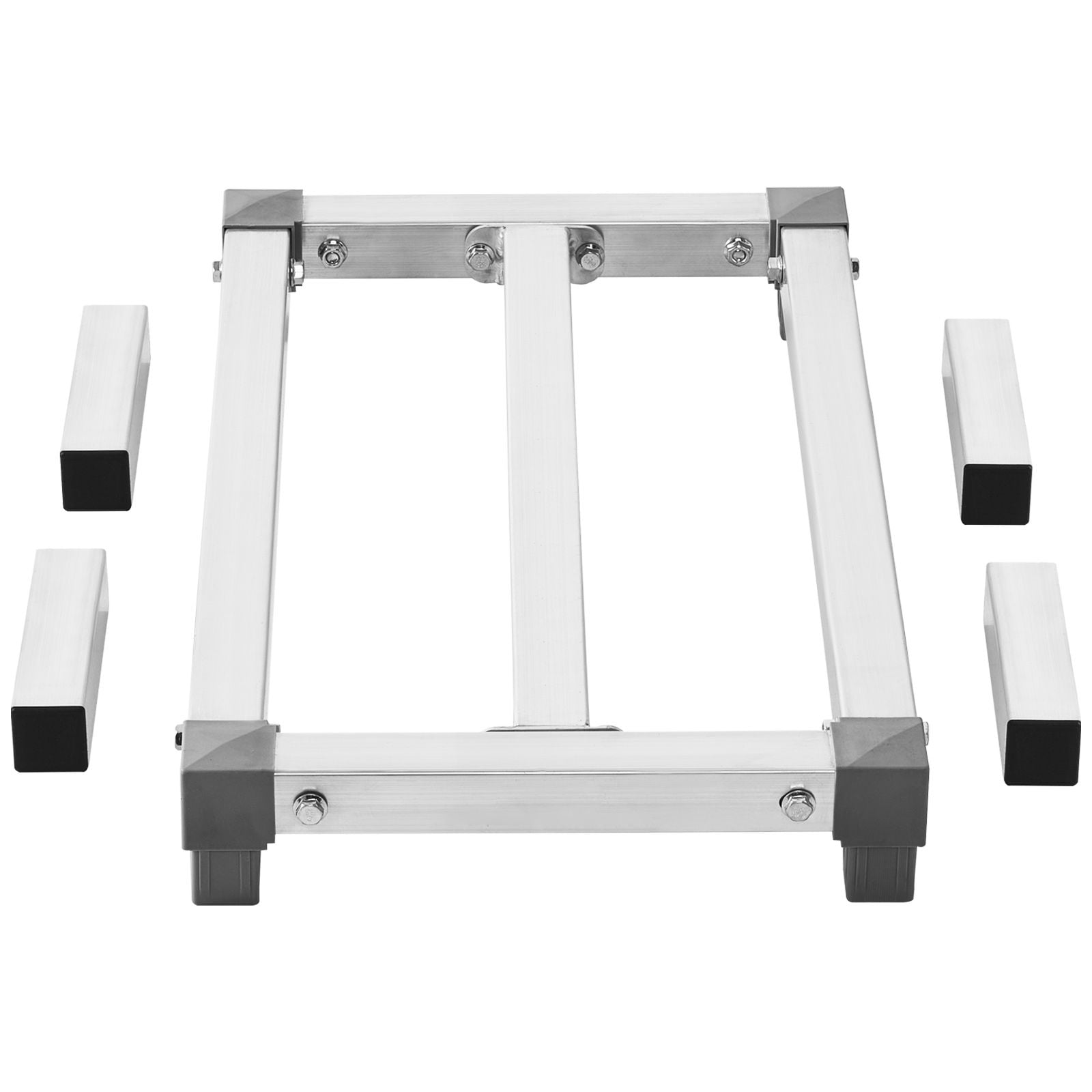 Adjustable Aluminum Dunnage Rack, 24" x 14" x 8", Supports 1000 lbs, Corrosion-Resistant, Quick Assembly, Lightweight, for Kitchen, Warehouse, Garage & Vehicle Storage