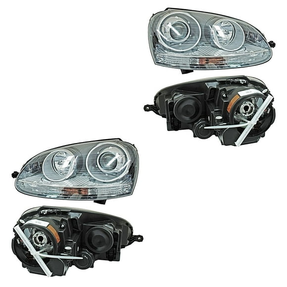 Par de Faros Bora 2007 A 2009 Volkswagen TYC .