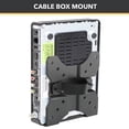 thumbnail image 5 of CondoMounts Wall Mount for Console, TV, Cable Box, Router | Adjustable 0.7"-2.8", 11lbs, Black, 5 of 9