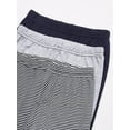 thumbnail image 2 of Luvable Friends Baby and Toddler Boy Cotton Pants 3pk, Stripe Navy Gray, 2 Toddler, 2 of 4