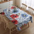 thumbnail image 2 of Pioneer Flower Floral Print Pattern Rectangle Tablecloth 60"x84",Waterproof Polyester Rectangle Table Cloth, Wipeable Spillproof Polyester Tablecloth for Dining, Camping, Indoor and Outdoor, 2 of 5
