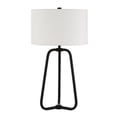 thumbnail image 1 of Henn&Hart 14" Blackened Bronze Metal/Fabric Table Lamp, 1 of 9