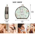 thumbnail image 2 of Portable Makeup Mirror Travel Mirror Compact Folding Mirrors Small for Women Beauty Accessories Cute Bunny Holding Balloons, 2 of 7