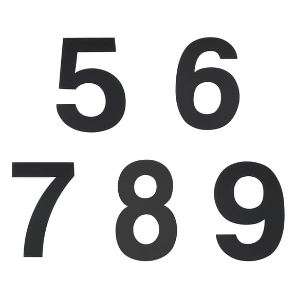 Uxcell 5-9 House Numbers Self-Adhesive for Outside Stick On, 1 Set