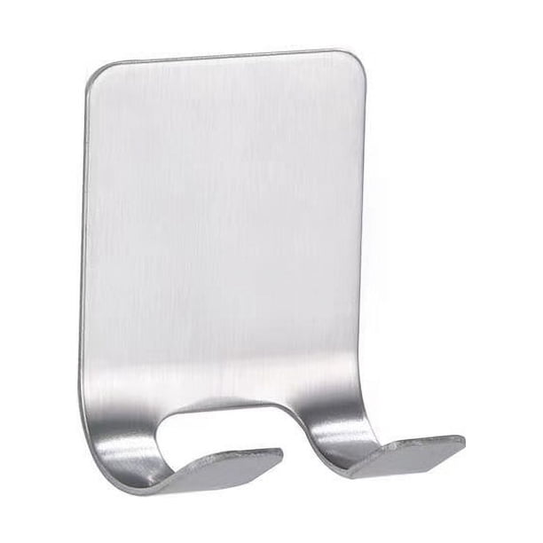 4 soportes para maquinilla de afeitar para ducha, acero inoxidable 304 de primera calidad, impermeables, sin perforación, ganchos autoadhesivos resistentes para cocina, baño, gancho multiuso