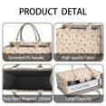 thumbnail image 4 of Large Capacity Tote Bag,Beige Sun Moon Star Constellation Pattern Handbag Fashion Luxury Tote Bag,15.7"x13"x 5.1" Inches,Laptop Compatible, 4 of 6