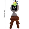 thumbnail image 3 of Sprunki Plush, 9 Inch Sprunki Game Plush, Wenda Sprunki, Sprunki Gray Stuffed Animal Plush Toys Pure Naughty Sprunki SprunkiPlushies for Birthday of Kids and Show Fans (Q), 3 of 3