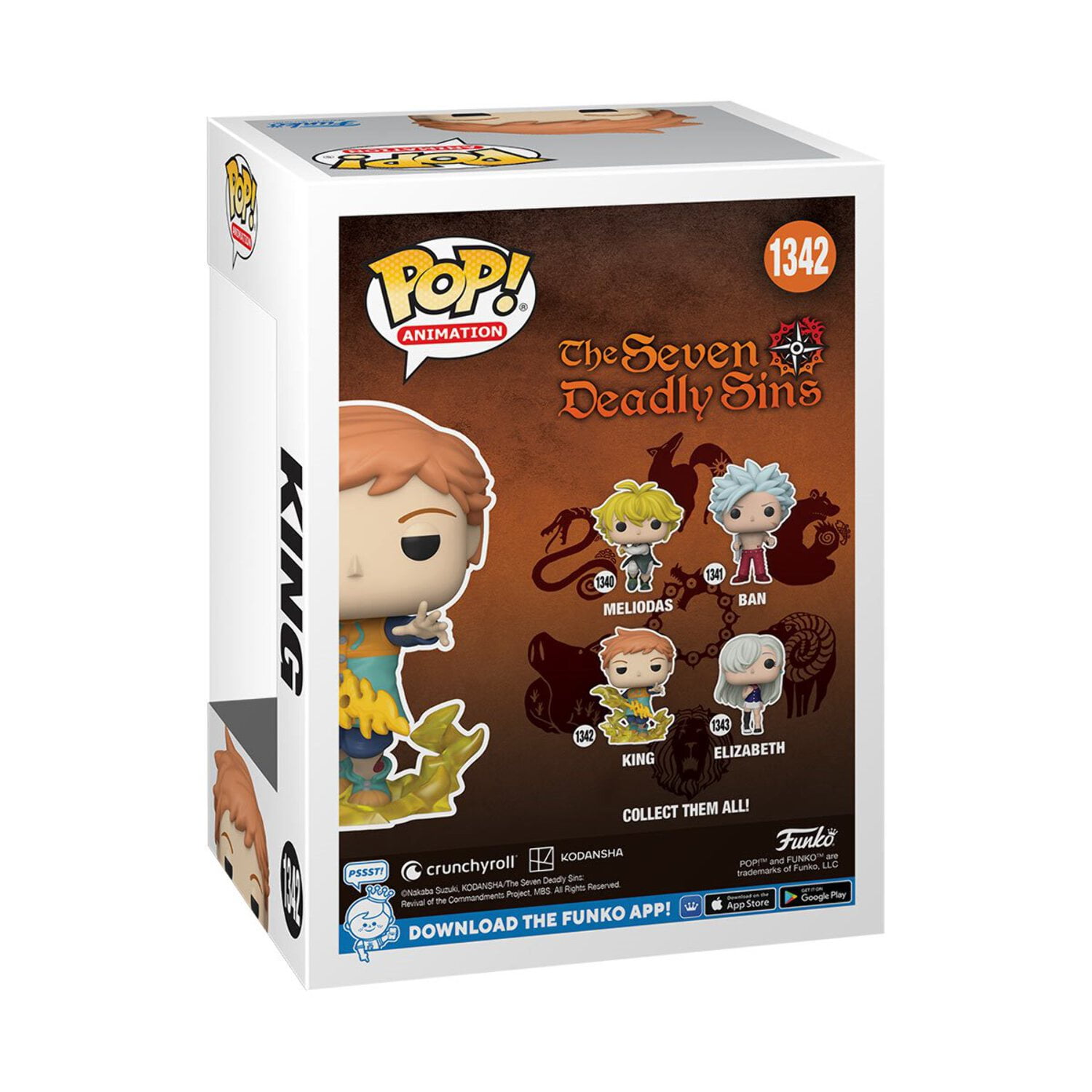 七つの大罪 FUNKO POPフィギュアセット Funko, Seven Deadly Sins King Funko Pop Vinyl Figure - Walmart.com