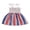 White Star, variant on Toddler Baby Girls 4th of July Outfit Independence Day Dress Summer American Flag Print Straps Dress