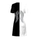 thumbnail image 5 of ICHUANYI Clearance Women Casual Slimming Draw Back Printed Short Sleeves Cold Shoulder Dress(White, XL) Ichuanyi Ichuanyi, 5 of 5