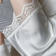 thumbnail image 6 of SONXAHE Womens Lace Loose Shorts Elastic Waist Relaxed Fit Shorts Night Daily Casual Bottoms, 6 of 7