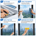 thumbnail image 3 of One Way Privacy Window Film,19.69"x78.74" Heat Control&UV Blocking Window Tint for Home,Premium PET Material Reflective Window Tint See Out Not in,Hurricane-Proof Film, 3 of 6