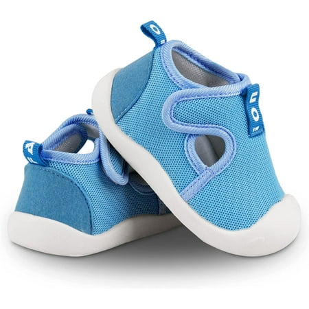 

Toddler First Walking Safer Non-Slip Lightweight Wide Tennis Shoes Baby Slip on Breathable Sock Sneakers Infant Mesh Knitted Elastic Soft Sole Indoor Shoes 1-4 Years Boy Girls Outdoor Walkers Shoes