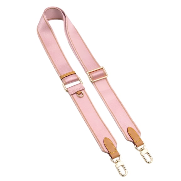 GJX Purse Straps Replacement Crossbody Bags Handbag Wide Nylon Leather Adjustable Shoulder Bag Strap - Pink