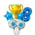 thumbnail image 3 of Trofeo de fútbol para niños, globos de helio de aire, decoraciones para fiesta de cumpleaños, regalos para niños, globo con números de dígitos verdes, azules y rojos de 32 pulgadas, 3 of 5