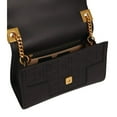 thumbnail image 6 of New Balmain 1945 Black Leather Embossed Flap Medium Shoulder Bag WB1BK652, 6 of 9