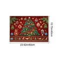 thumbnail image 3 of Boovnll Christmas Door Mat - 16x24" Non-Slip Catch Mud Printed Christmas Doormat Winter Holiday Decor for Indoor, Outdoor, Home, Entrance, Kitchen, Christmas Decorations, 3 of 6