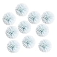 thumbnail image 1 of Flores artificiales, 10 cabezas de flores de seda, ramo de flores de crisantemo Gris azul claro, 1 of 9