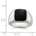 thumbnail image 2 of Bague en Argent Sterling 925 Synthétique Onyx, 2 of 2