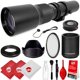 thumbnail image 1 of Opteka Teleobjetivo Manual De 500 Mm/1000 Mm F/8 Para Cámaras Réflex Digitales Canon Eos 80D 77D 70D 60D 7D 6D 5D 5Ds Rebel T7I T7S T6I T6S T5I T5 T4I T3I T3 T2I T1I Sl2 Y Sl1, Color Negro, 1 of 5
