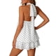 thumbnail image 2 of TaTaai Womens Casual Halter Dress Backless Sheer Mesh Detail Solid Color A Line Sleeveless Flowy Midi Dress Soft Comfortable for Summer Daily Party Gift, 2 of 7
