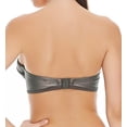 thumbnail image 2 of Freya Mercury Lightly Padded Underwire Bandeau Bikini Top (4443),32E,Gunmetal, 2 of 3